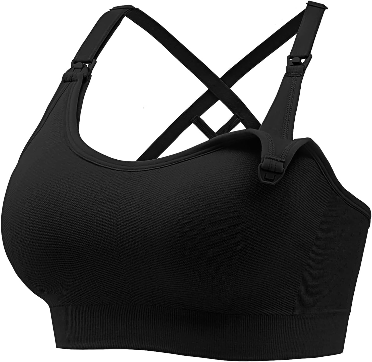 Angelhood Nursing Bras for Breastfeeding, Seamless Nursing Sports Bra Support Maternity Bras for Pregnancy Postpartum