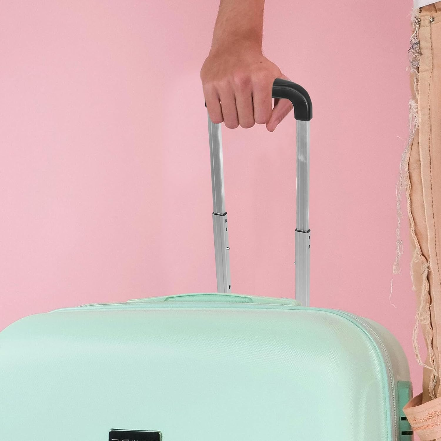 BESPORTBLE Suitcase Pull Rod Aluminium Telescopic Handle Replacement Solid Case Handle for Travel Bags Luggage Attachment for Carrying Bags Luggage Repair Parts image number 6