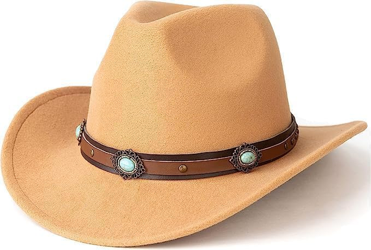 Women'S Western Cowboy & Cowgirl Hat Wide Brim Style