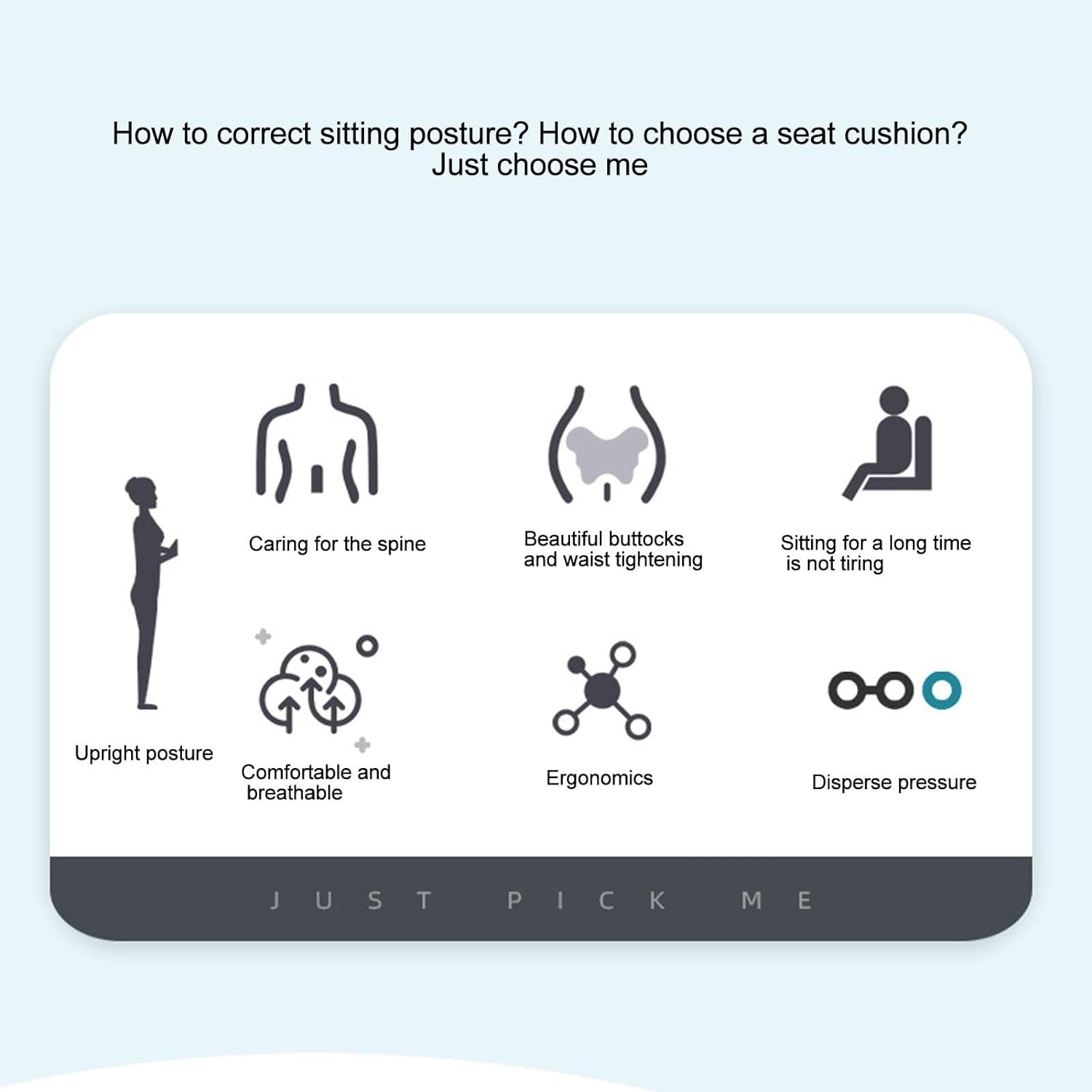 Lumbar Support Pillow for Office Chair, Petal Shape Chair Back Support Comfortable Lumbar Back Support Ergonomic Back Support Pillow for Posture Correction and Back Pain Relief image number 4