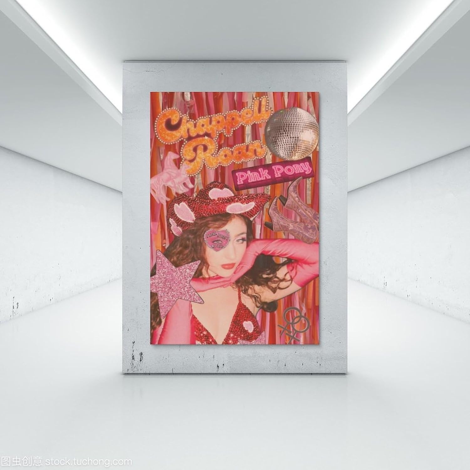 Chappell Roan Poster Pink Vintage Poster Canvas Painting Wall Art Picture Home Decor Print for Bedroom Living Room Dorm Study Bar Office 12X18Inch(30X45Cm) image number 1