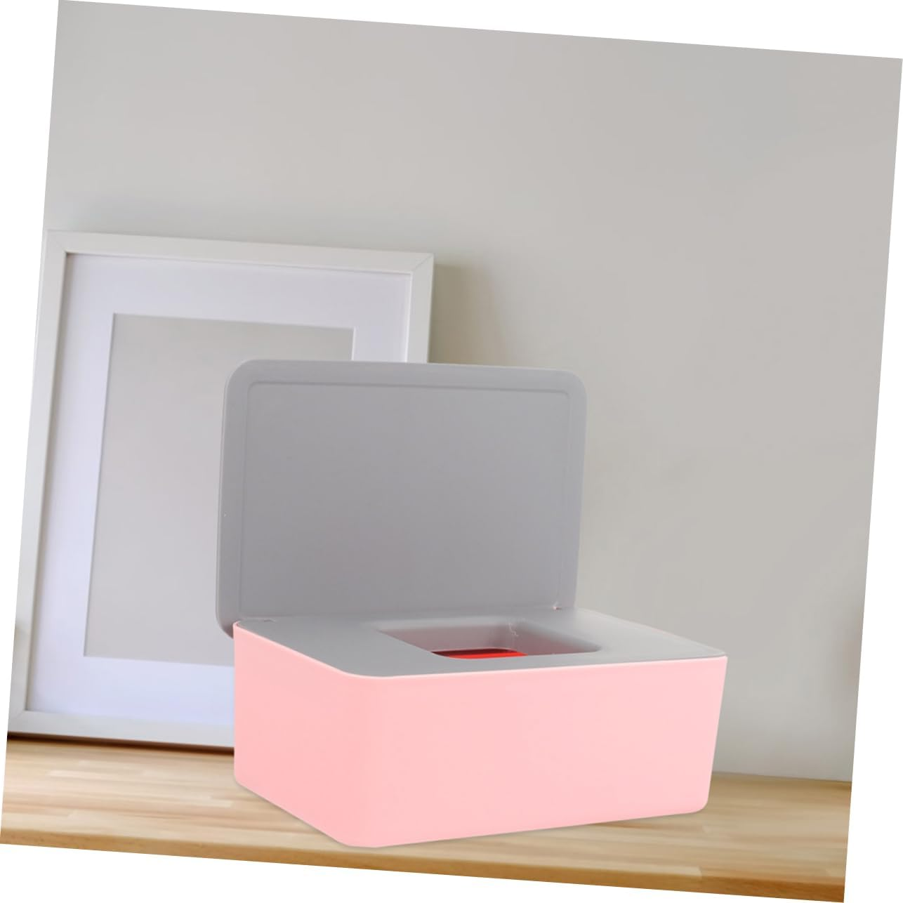 LABRIMP 2Pcs Refillable Wet Wipes Box Lid Portable Wet Tissue Organizer Sealable Travel Wipe Holder Home Travel Napkin Case image number 3