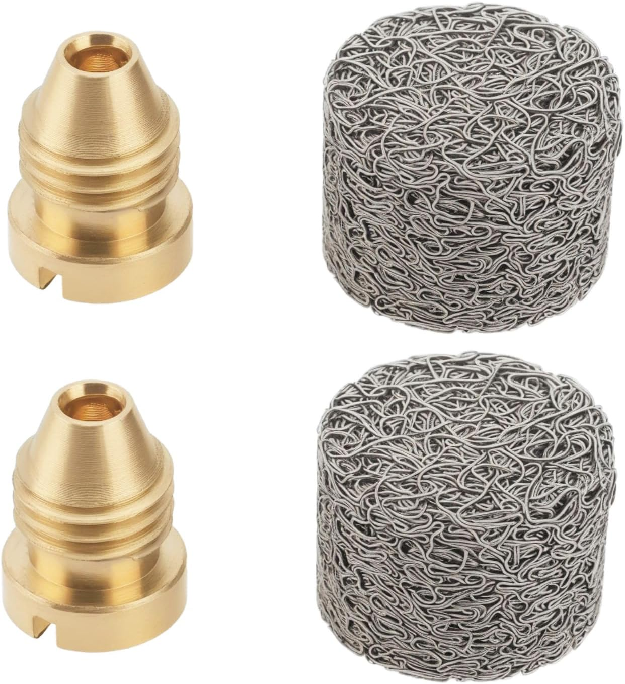 Be in Your Mind 2Sets 1.0Mm Brass Foam Cannon Orifice Nozzle Tips with Foam Maker Suitable for Snow Foam Lance Replacement Parts 3000 PSI