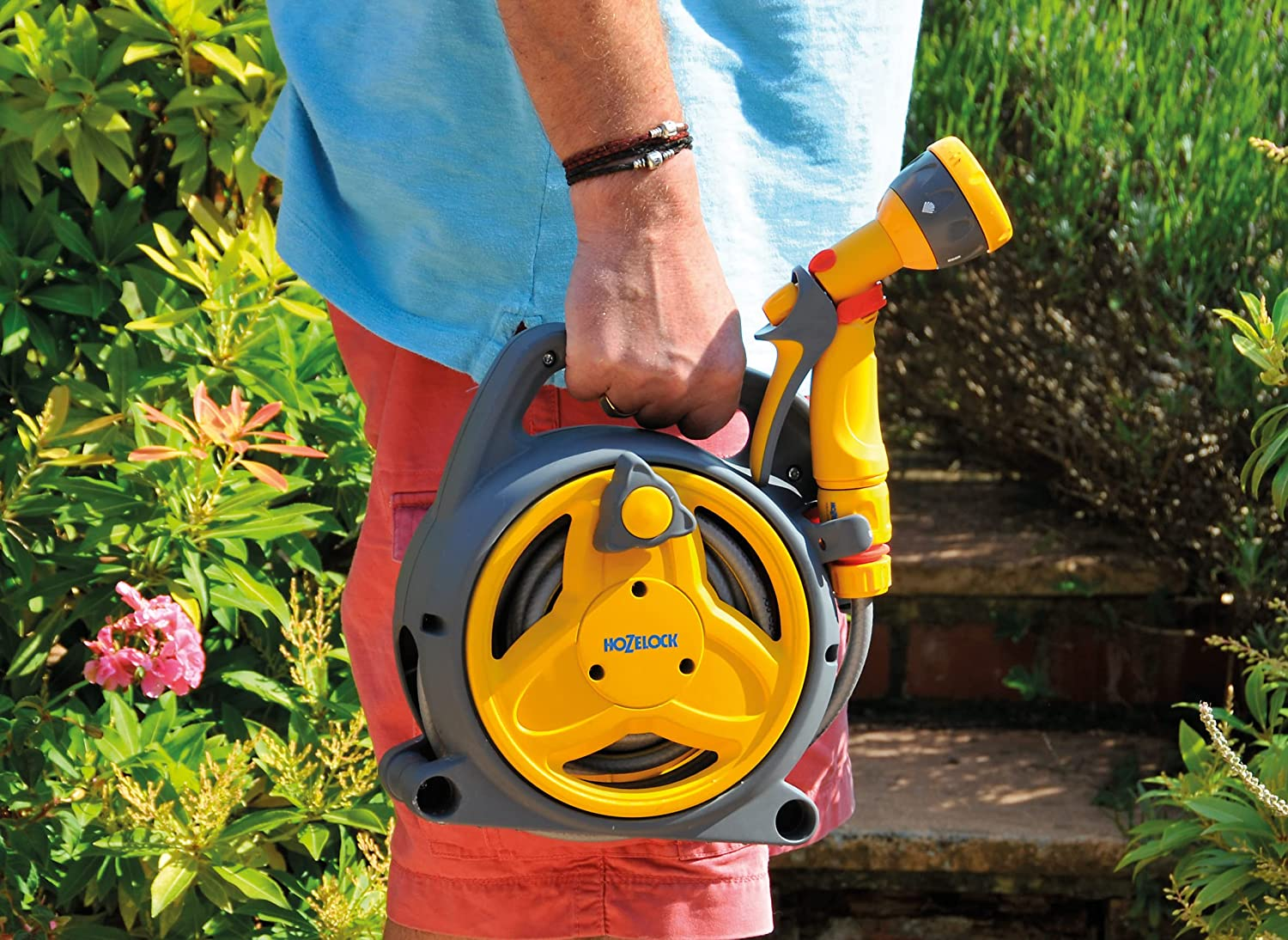 Hozelock 24250000 Pico Hose Reel Yellow 10M image number 3