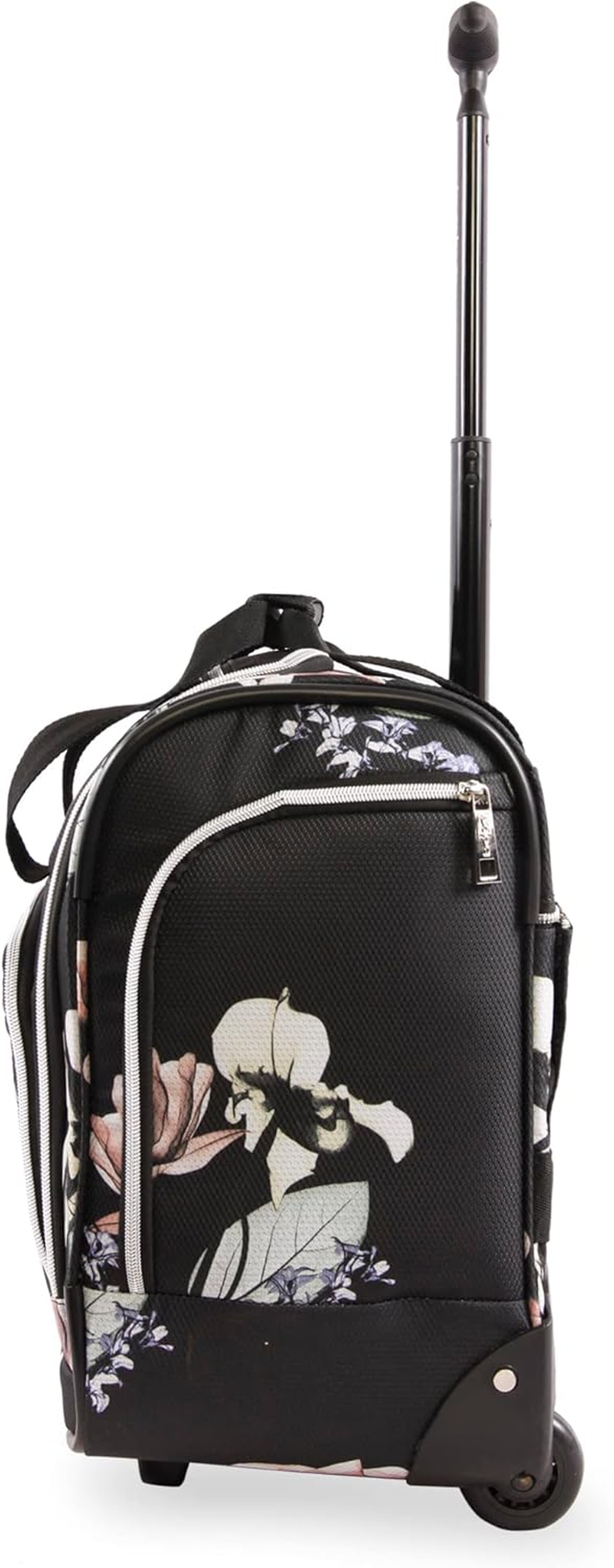 BEBE Women'S Valentina-Wheeled under the Seat Carry-On Bag, Floral Black, ONE Size, Valentina - Wheeled under the Seat Carry-On Bag
