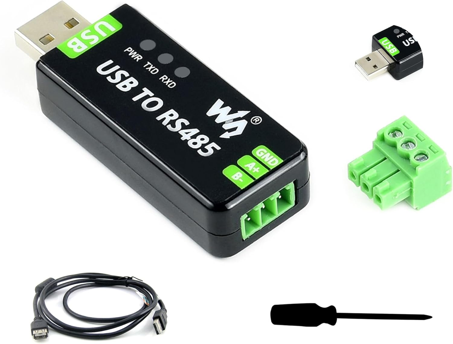 Industrial USB to RS485 Converter Bidirectional Adapter Board, with Original FT232RNL and SP485EEN Chip, up to 1.2Km Transmission Distance, Support Mac/Linux/Android/Wince/ Win11/10/8.1/8/7/Xp, Etc. image number 4