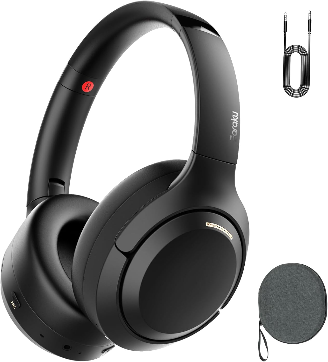 Earaku Soundquick Bluetooth Headphones, Noise Cancelling Earphones, Wireless Headphones, Bluetooth 5.4, Wireless, Dual-Use, 0.1 Inch (3.5 Mm) Connection, Protein Leather, Lightweight, Multi-Point