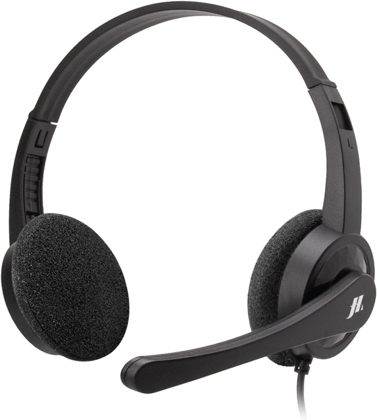 SBS Adjustable Headphones with Swivel Microphone, 3.5Mm Jack Cable for Smartphone, PC, Tablet, Ideal for Smartphone, Call Center, Direct Streaming, Remote Orientation image number 1