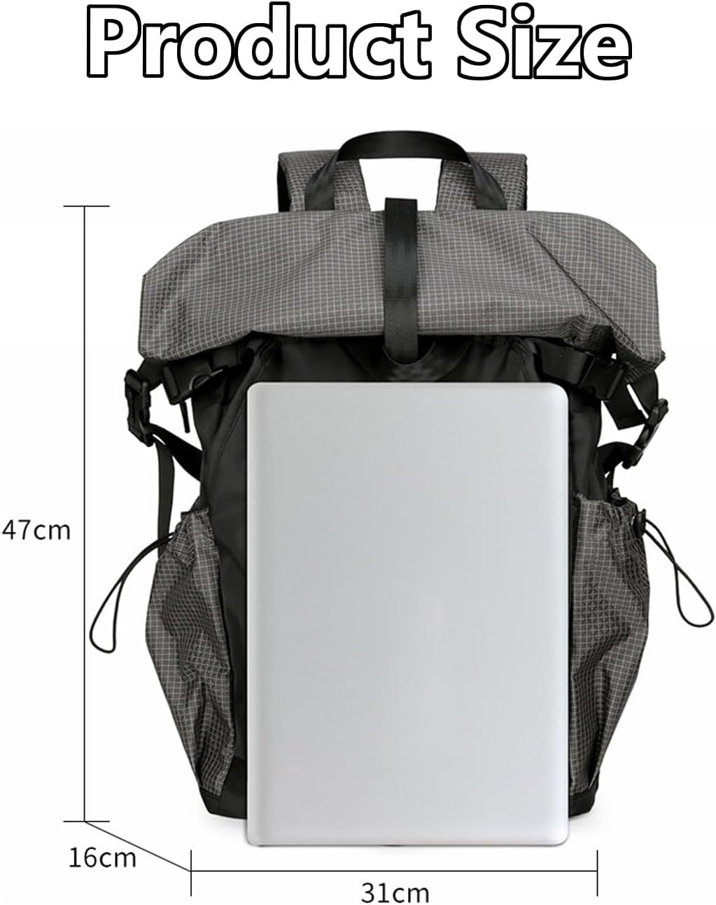 Taoluwin Travel Backpack, Laptop Backpack for Men 15.6 Inch, Carry on Backpack Waterproof Sports Rucksack, Lightweight Casual Daypack with Organizer for Hiking Cycling College