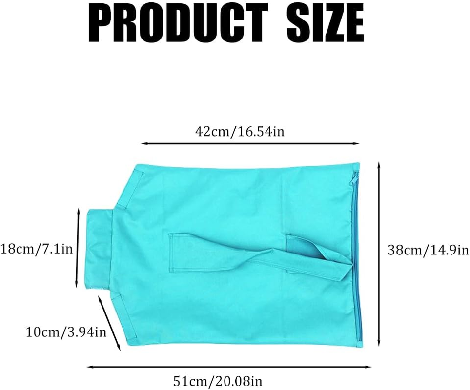 Cat Carrying Bag, Cat Carrying Bag for Adult Cats, Small Dogs, Scratch Resistant Pet Grooming Bag, Paw Care, Nail Trimming, Soft Bag and Tote Design, Washable and Foldable (Blue) - Black image number 4