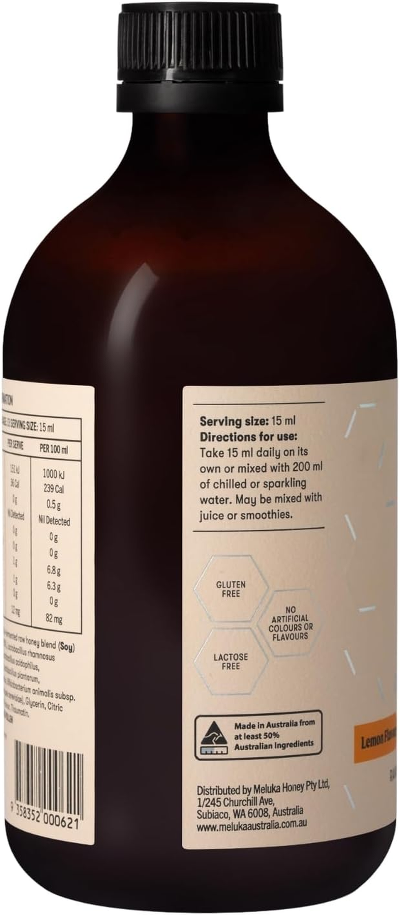 Gut Starter- Raw Honey Postbiotic Tonic, Lemon Flavour image number 6