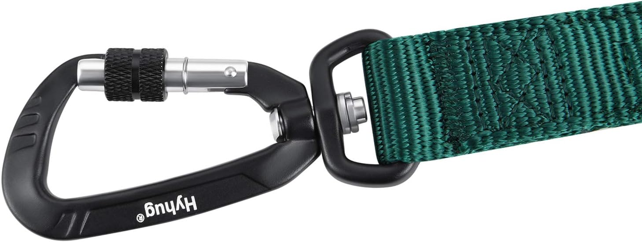 Hyhug Pets 24 Inches Heavy Duty Short Leash with Comfortable Handle and Lightweight Aviation Aluminium Clip Lead- for Large Medium Dogs Professional Training and Walking. (Dark Green) image number 5