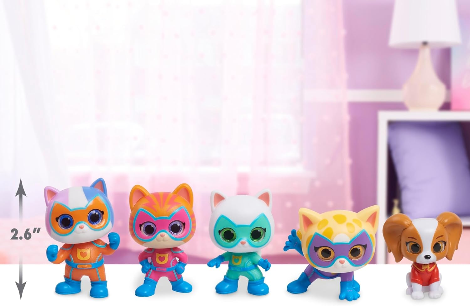 Disney Junior Superkitties Hero Squad 5-Piece Figure Set, Kids Toys for Ages 3 up by Just Play image number 4