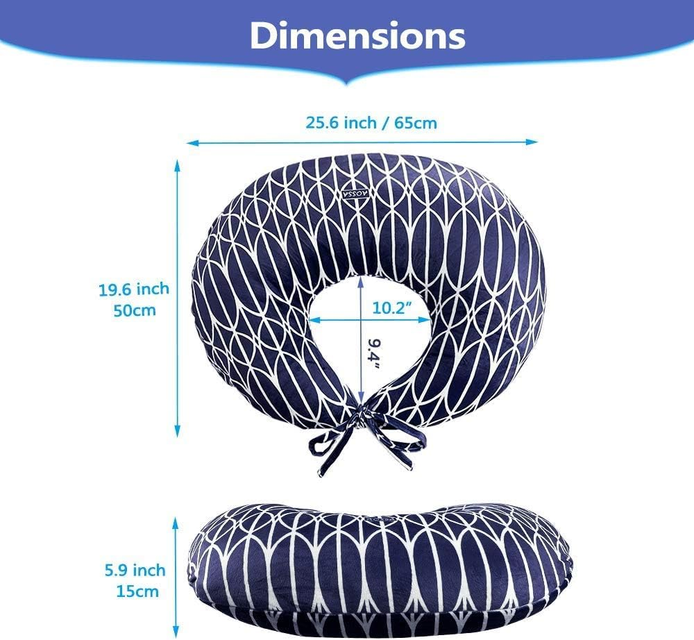 BBL Pillow after Surgery for Sleeping Booty Butt Pillows BBL Chair Bed Brazilian Butt Lift Recovery Post Surgery Sitting Driving Donut Pillow Foam Seat Support Cushion image number 1