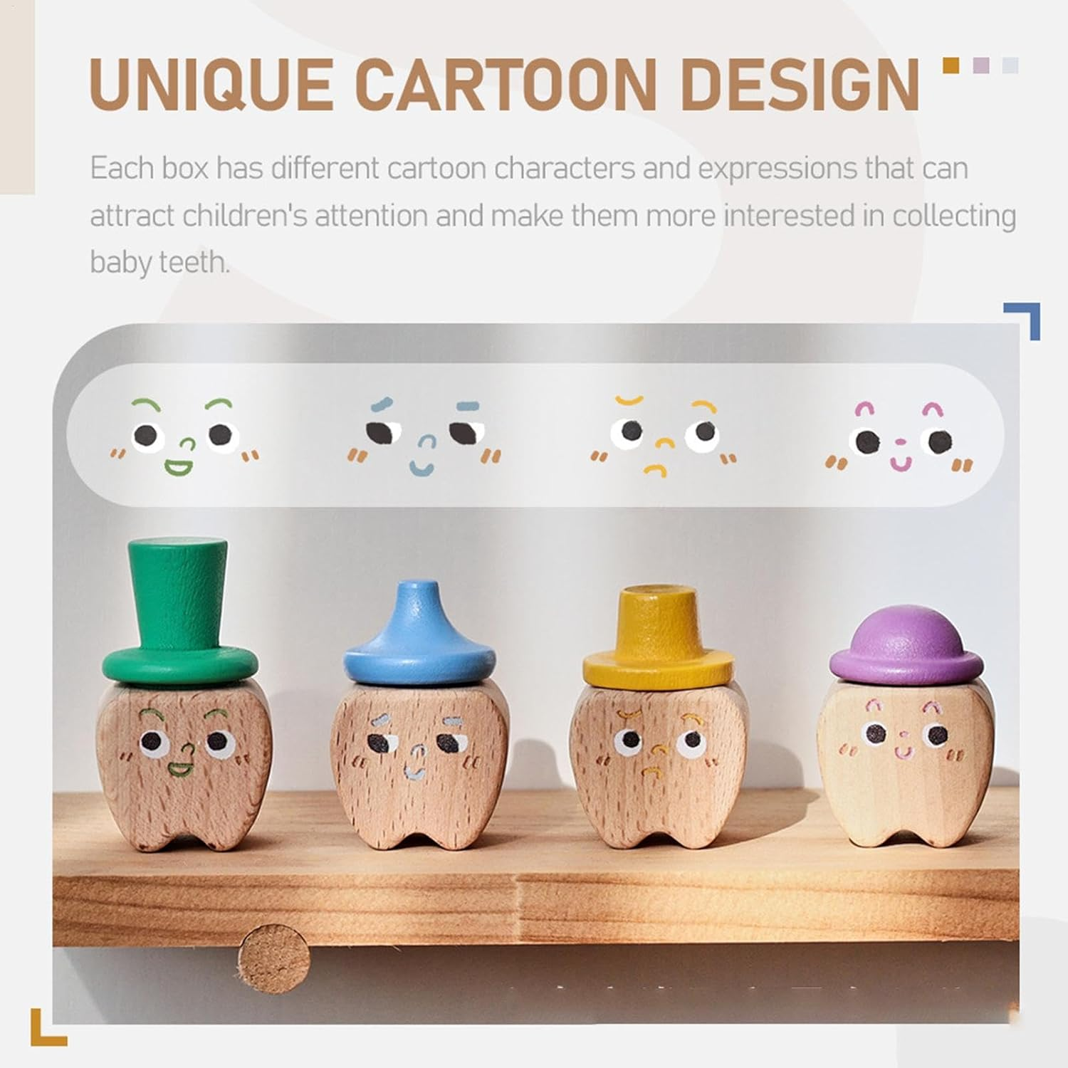 Kids Tooth Fairy Box, Wooden Lost Teeth Keeper, Lost Tooth Storage Case, First Tooth Keepsake, Boys and Girls Tooth Box, Tooth Fairy Keepsake Box, Baby for Kids, Store Lost Tooth of Boys and Girls image number 4