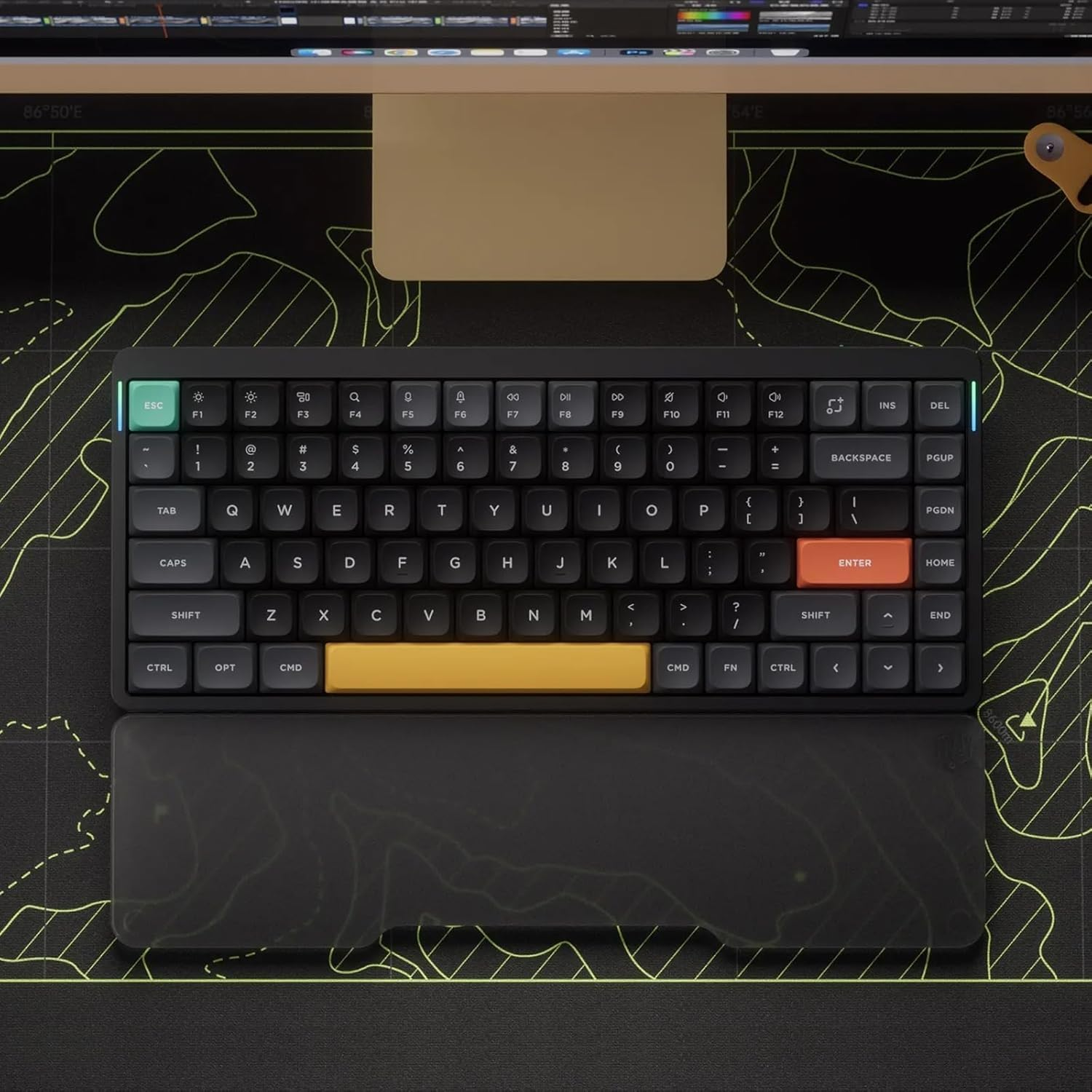 Nuphy Air75 V2 Portable 75% Mechanical Keyboard,Wireless Keyboard,Supports Bluetooth/2.4G/Usb-C RGB Bluetooth Keyboards,Compatible with Windows/Mac Os/Linux Systems-Gateron Blue Switch