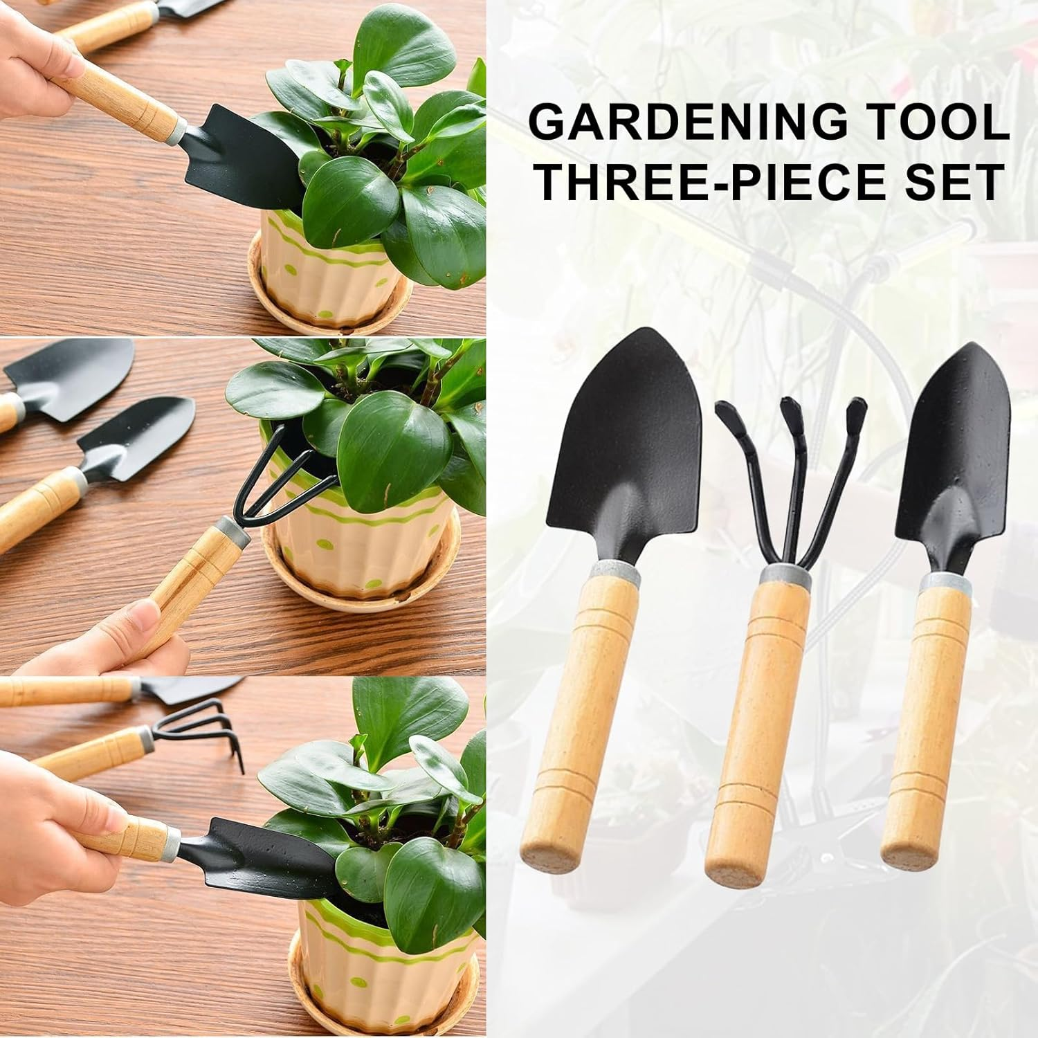 LED Grow Lights for Indoor Plants, 10 Dimmable Levels & Full Spectrum Sunlight, Auto On/Off Timer 3/9/12H, Adjustable Gooseneck with Clip-On Design, for Seeds, Succulents, Hydroponics (3 Tubes) image number 2