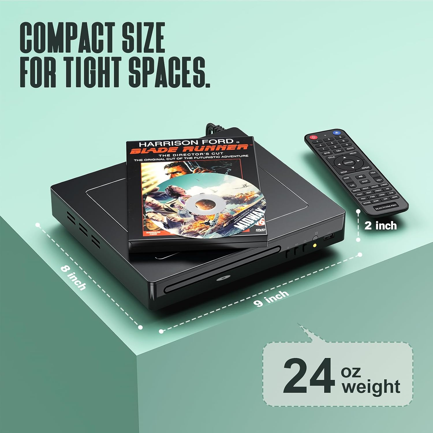 DVD Players for Smart TV with HDMI, DVD Players That Play All Regions, Simple DVD Player for Elderly, CD Player for Home Stereo System - Black image number 4