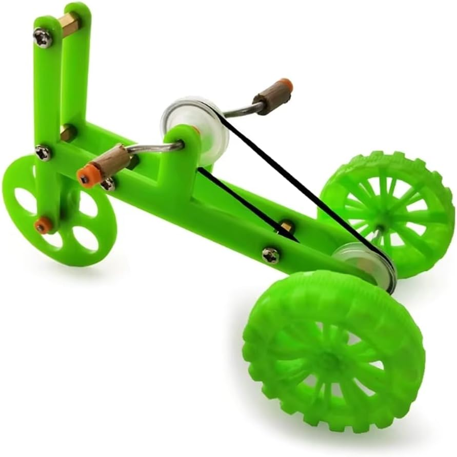 AIMALL Parrot Training Bicycle Toy, Interactive Bird Props for Small and Medium Birds, 5.51X2.83X3.42 Inch or 7.28X2.83X4.92 Inch, Includes Spare Belt image number 4