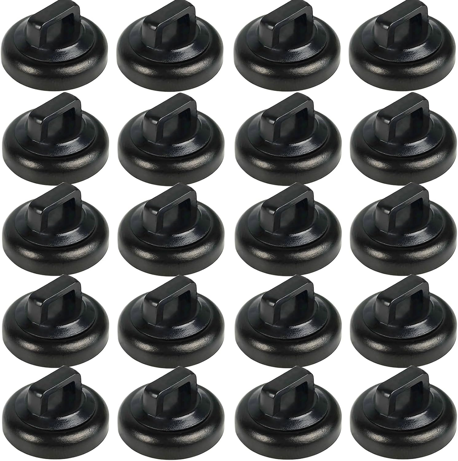CANAANIN Magnetic Cable Zip Tie Mounts Clips 40 Piece Multipurpose Zip Ties Mount Base Holder Black Wire Cable Holder Mount Wire Clips Management for Home Office Marine Mechanical Electrical Wiring