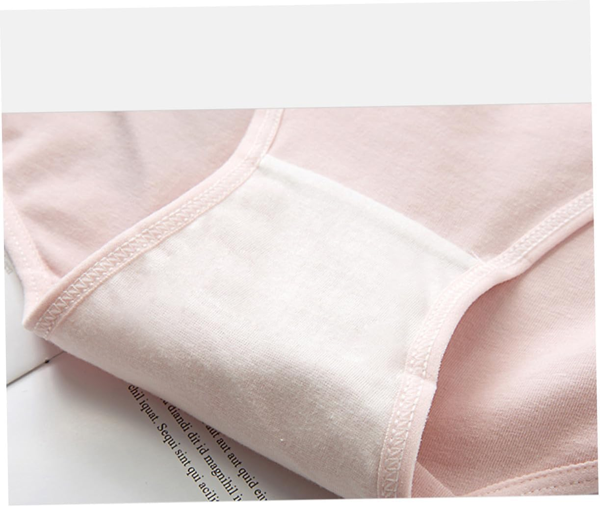 High Waist Cotton Maternity Underwear with Adjustable Splice Stomach Lift for Pregnant Women Breathable Stretchy Nursing Panties in Pale Skin Blackish Green and Dusty Red image number 5