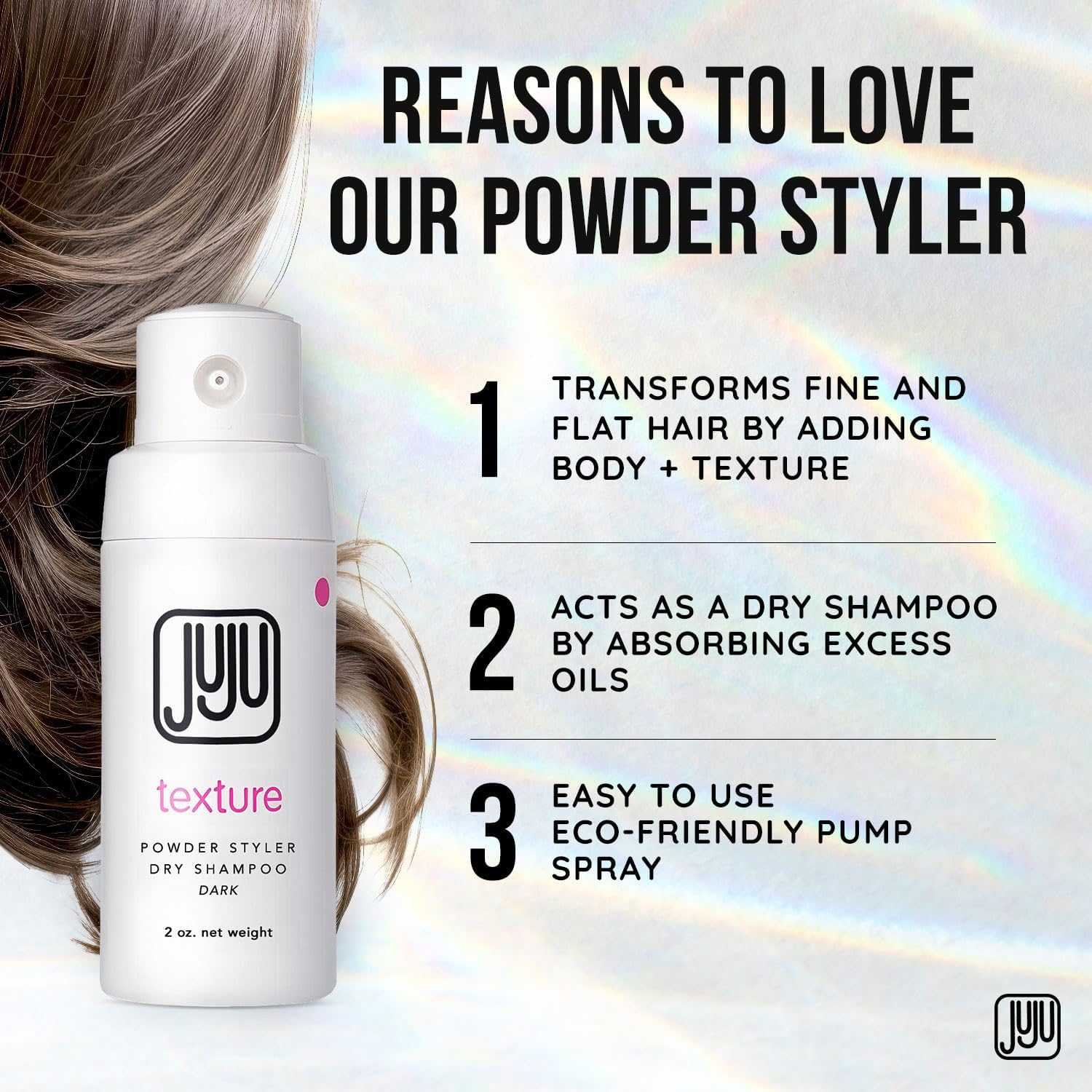 Texture Powder Styler/Dry Shampoo (Dark) - Dark image number 6