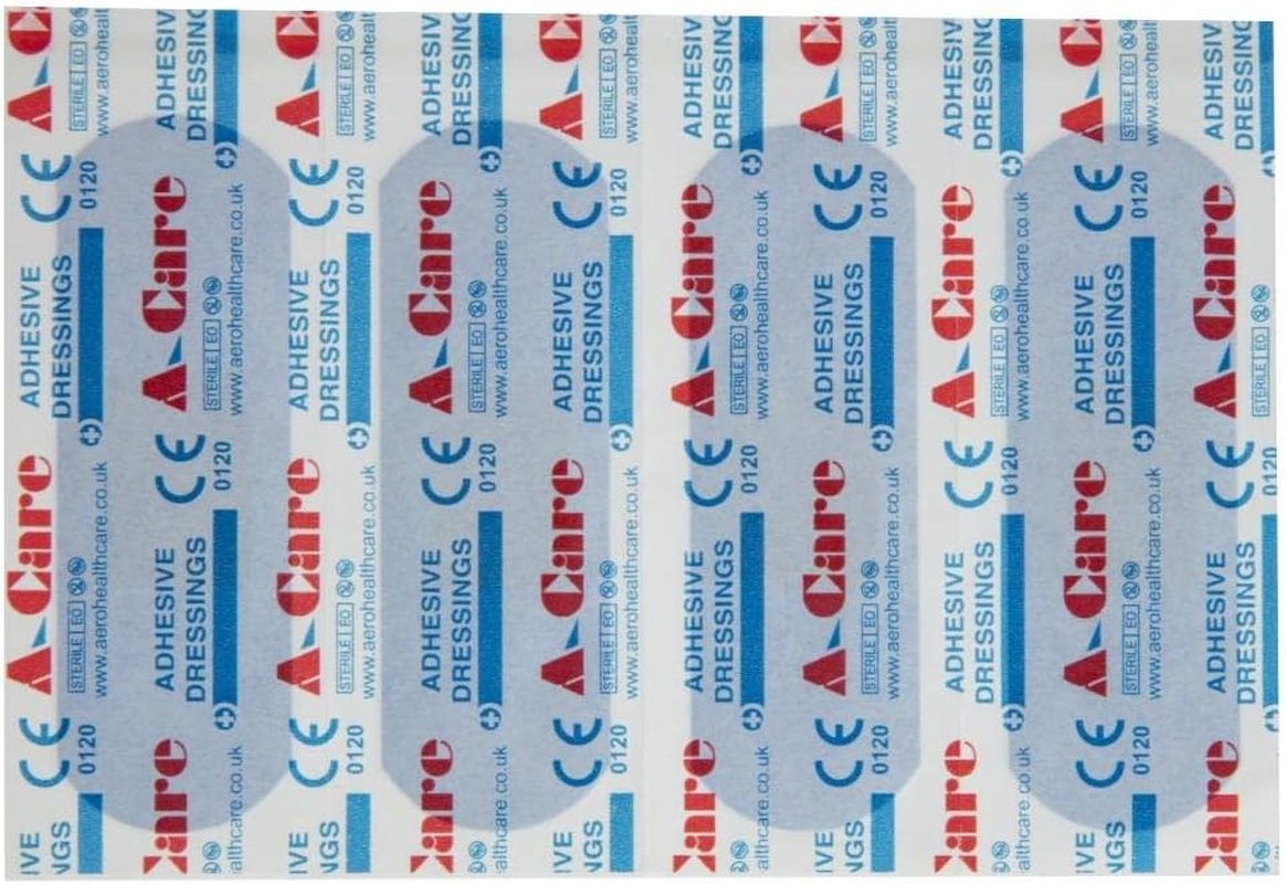 A-CARE Detectable Standard Strips, First Aid Blue Metal Detectable Adhesive Plasters for Food Handling, Hypo-Allergenic Latex-Free with Strong Adhesion, Size 7.5 Cm by 2.5 Cm, Box of 100 image number 6