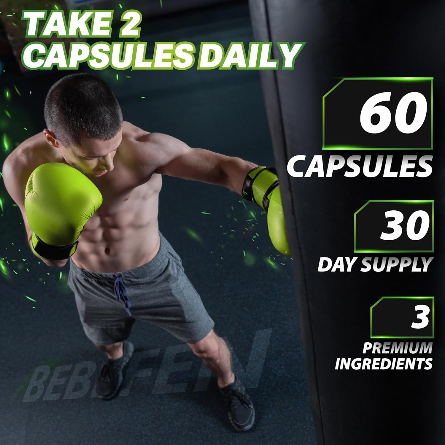 Psyllium Husk Fiber Supplement, 1,500Mg per Serving | with Inulin & Chia Seed | Plant-Based, Non-Gmo, Gluten-Free (60 Capsules) image number 3