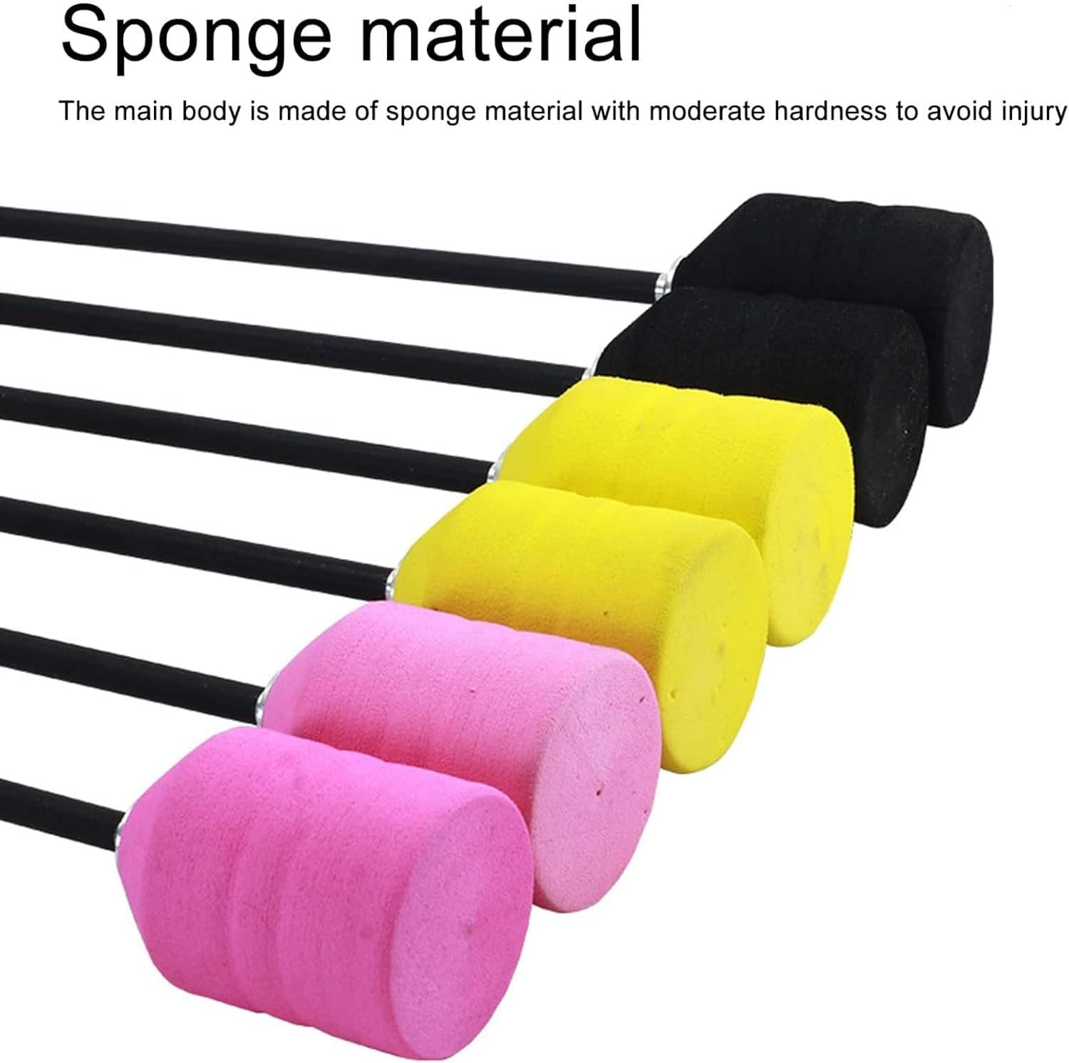 3Pcs Foam Tipped Arrows, Live Cs Supplies Cs Game Arrows Recreation Arrows Head, EVA Sponge Aluminium Alloy Sponge Foam Tipped Archery Sponge Arrow Heads for Archery Battle - Black image number 2