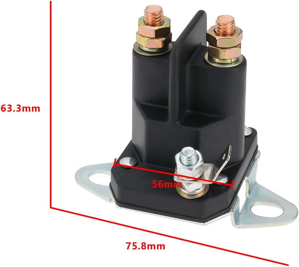 SING F LTD 1PC Lawn Mower Starter Solenoid Compatible with Westwood Compatible with Countax 1530 834-1221-210 12V 3 Pole Solenoid Motor Solenoid image number 1