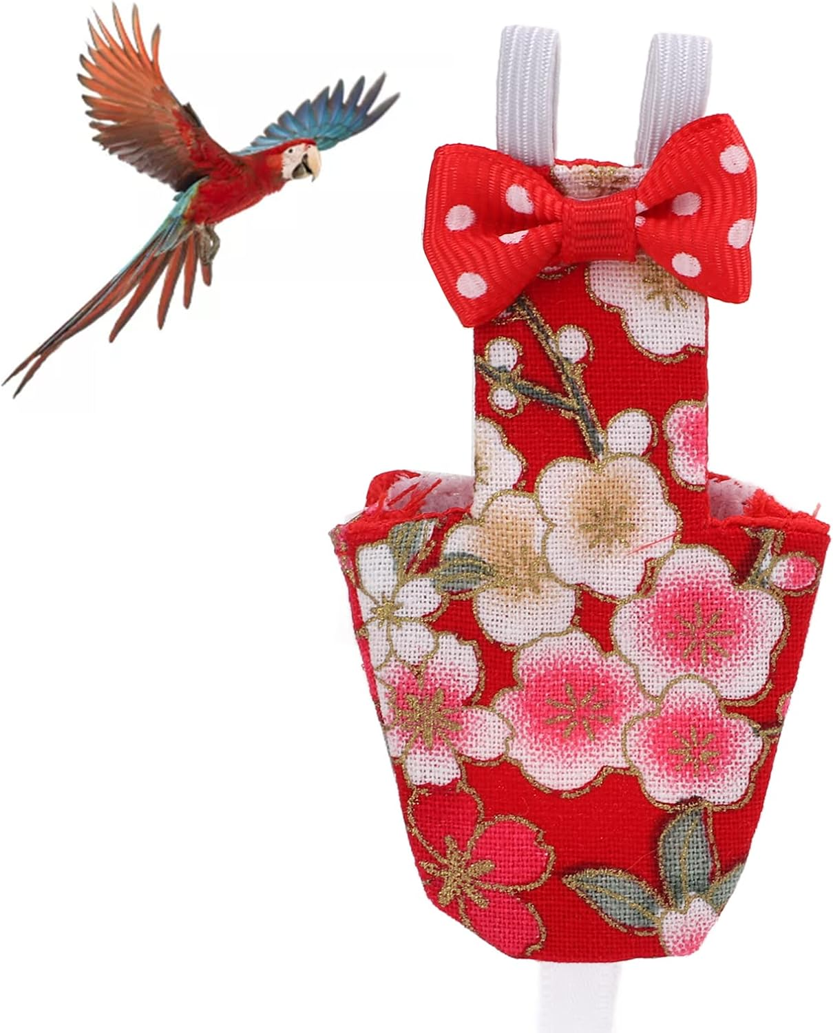 Bird Diaper, Exquisite Workmanship Professional Design Parrots Nappies Inner Pocket for Macaw for Pet Bird for Cockatiel image number 3