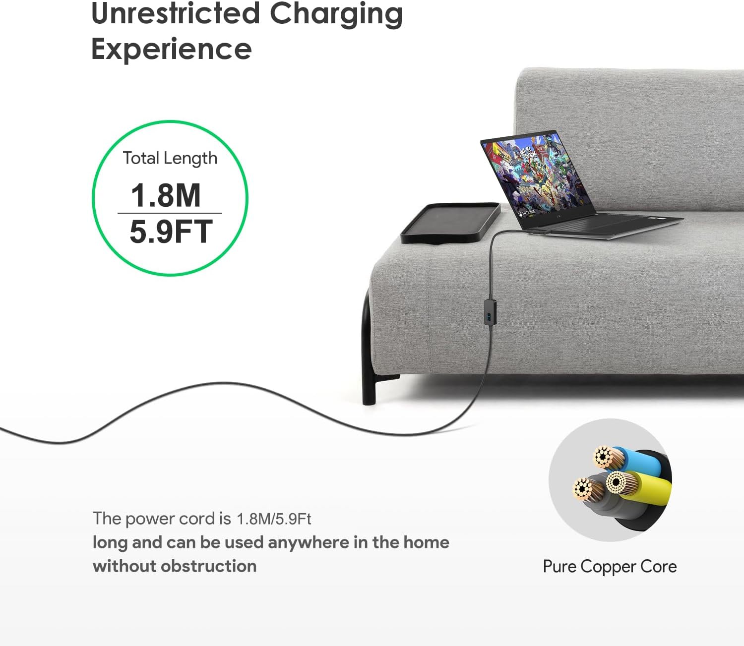 KFD USB C to DC Adapter Cable with Adjustable Voltage Output 5V 9V 12V 15V 20V 28V PD Fast Charging Cable Universal Charger 15PCS Connecors DC Cable for Laptop Chromebook Phone Speaker USB Hub 7Ft image number 6