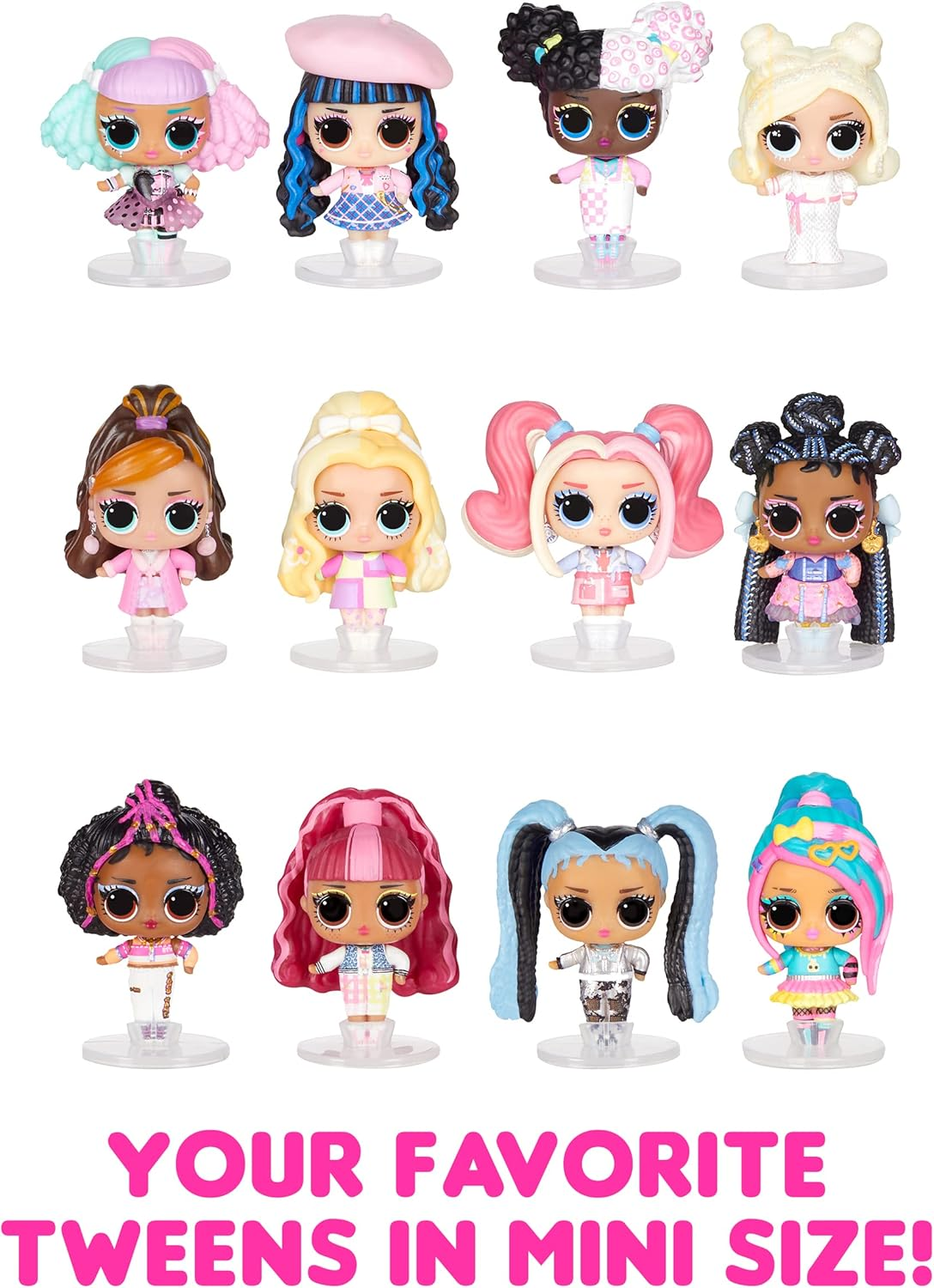 L.O.L. Surprise! Mini Family - RANDOM ASSORTMENT - Ball Playset Includes 3 Mini Tween Collectible Dolls and Surprises - for Kids Ages 4+