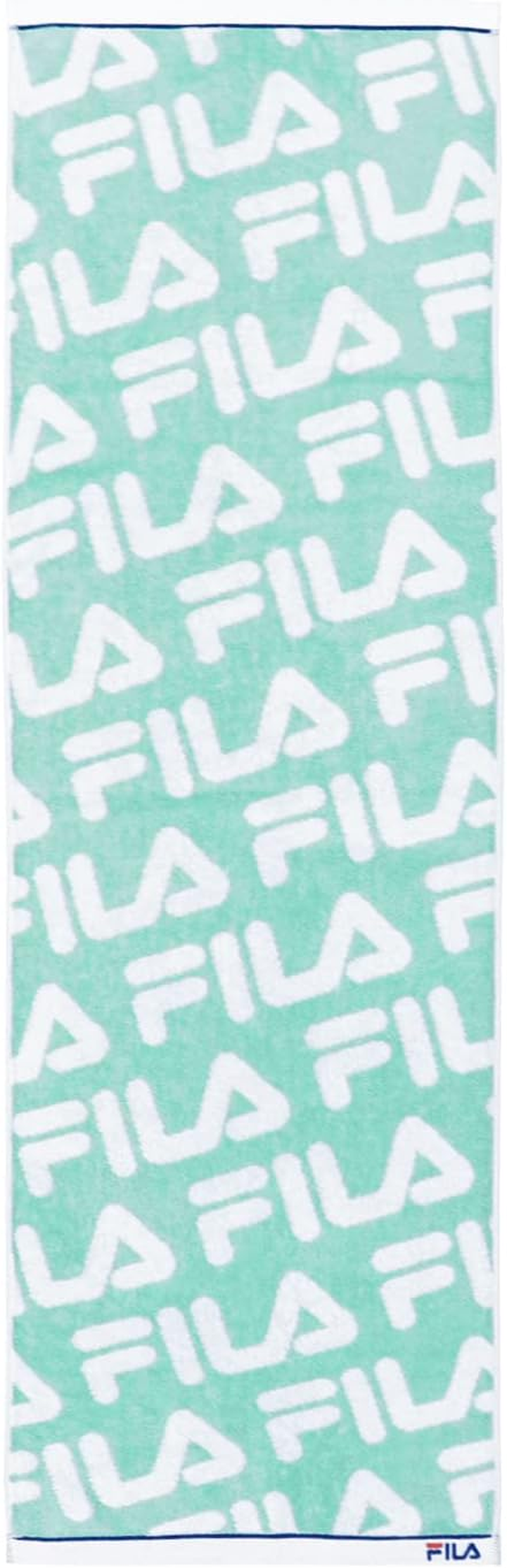 FILA 49-0104280 All-Over Pattern Body Towel, Navy, Antibacterial, Odor Resistant, Ag Fresh, Clean, 100% Cotton, Fluffy, Approx. 55.1 X 27.6 Inches (140 X 70 Cm)