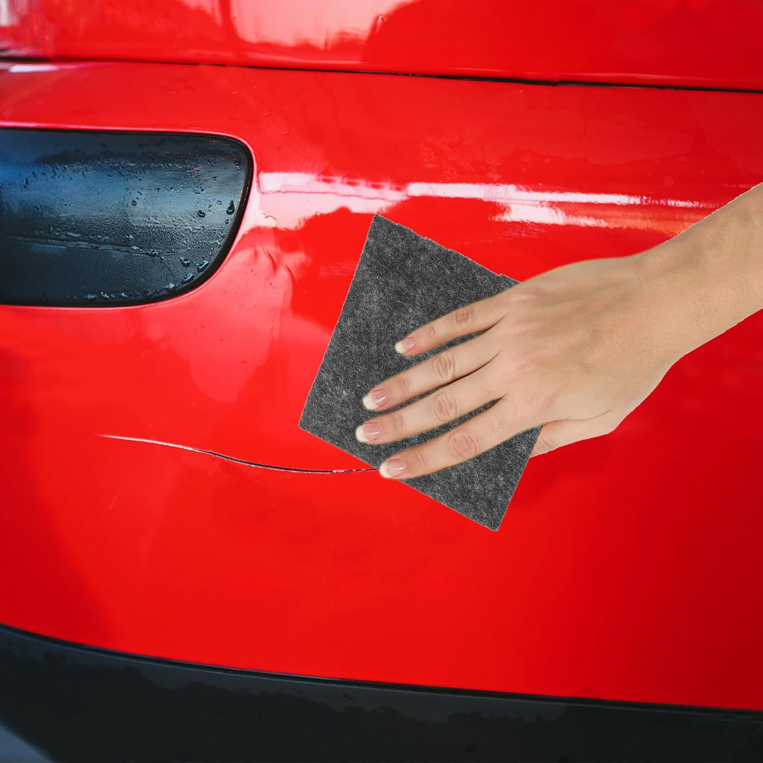 Iplusmile 4Pcs Nano Sparkle Cloth for Car Scratch, Multi-Purpose Sparkle Cleaning Cloth Easy to Repair Small Scratched Water Spots Remover Paint Residues for All Cars image number 1