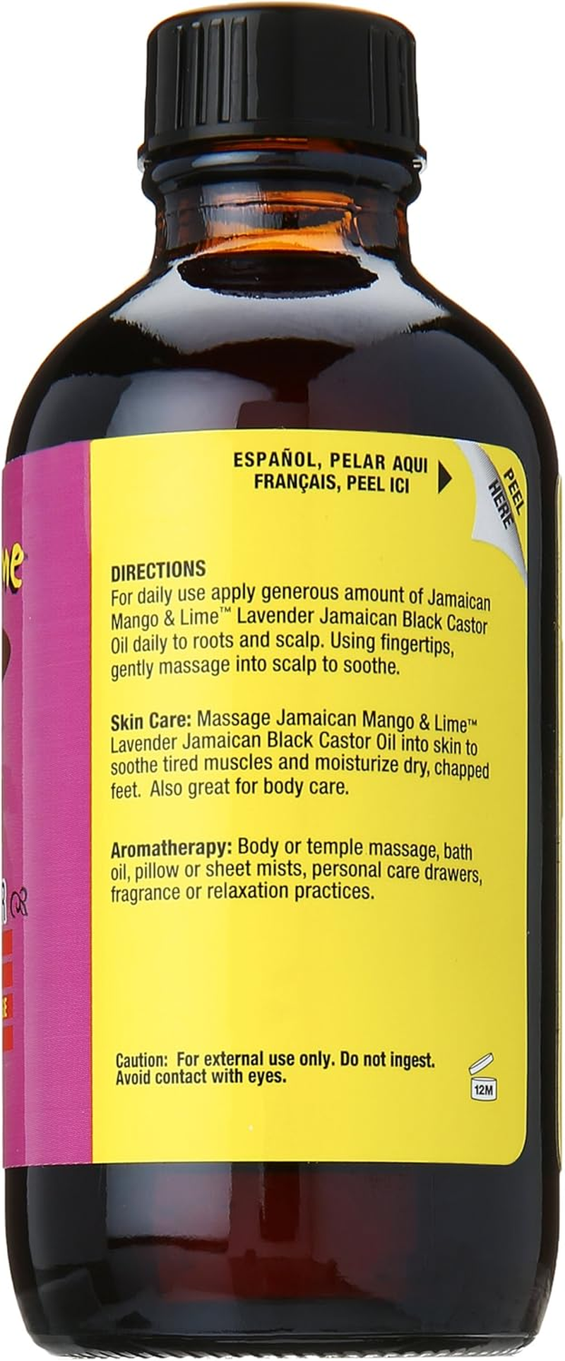 Jamaican Mango Black Castor Oil, Lavender, 4 Ounce image number 2