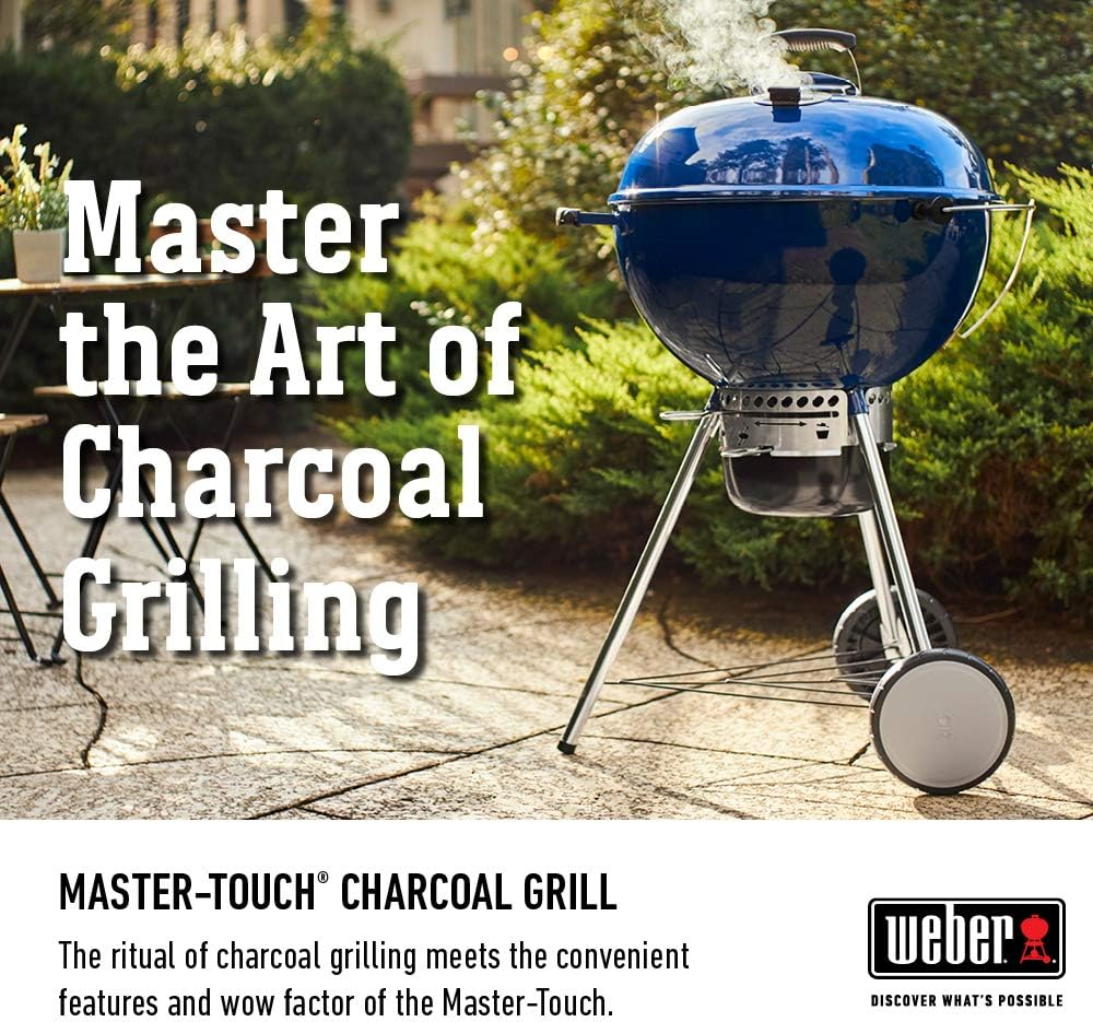 Weber Master-Touch Charcoal Grill, Deep Ocean Blue - Deep Ocean Blue image number 4