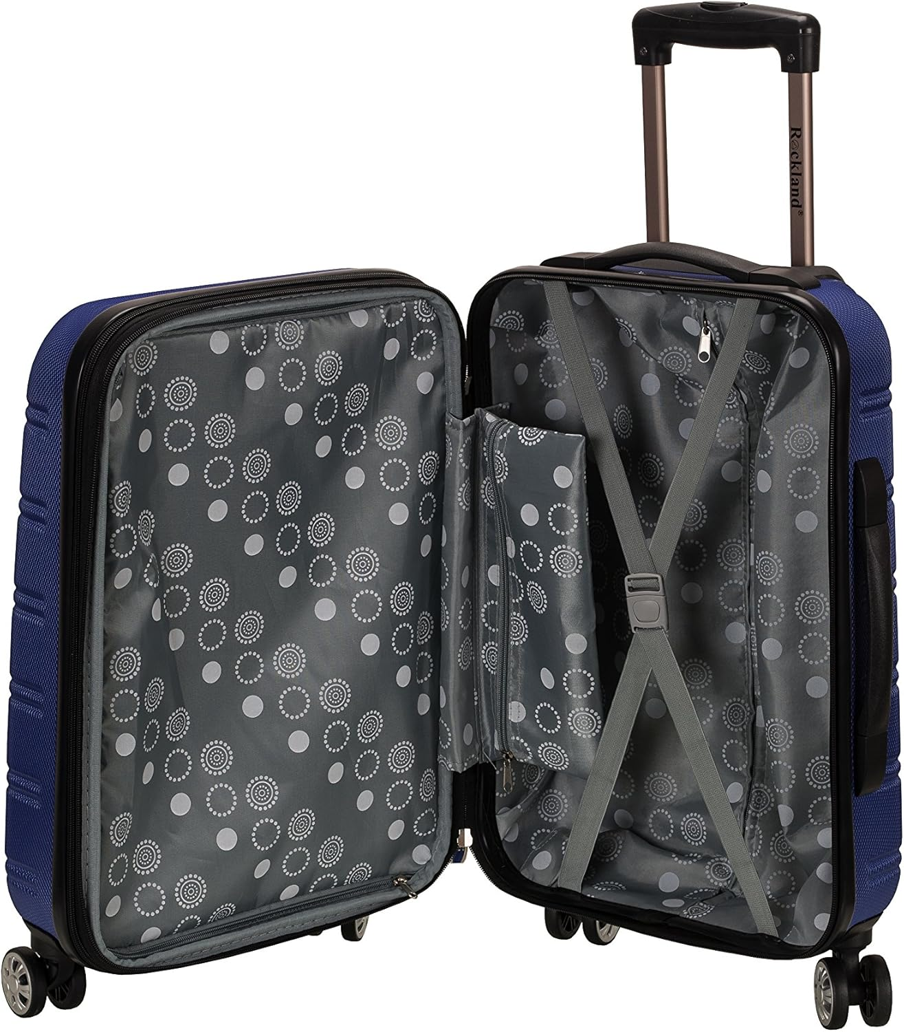 Rockland Melbourne Hardside Expandable Spinner Wheel Luggage, Blue, 3-Piece Set (20/24/28), Melbourne Hardside Expandable Spinner Wheel Luggage image number 1