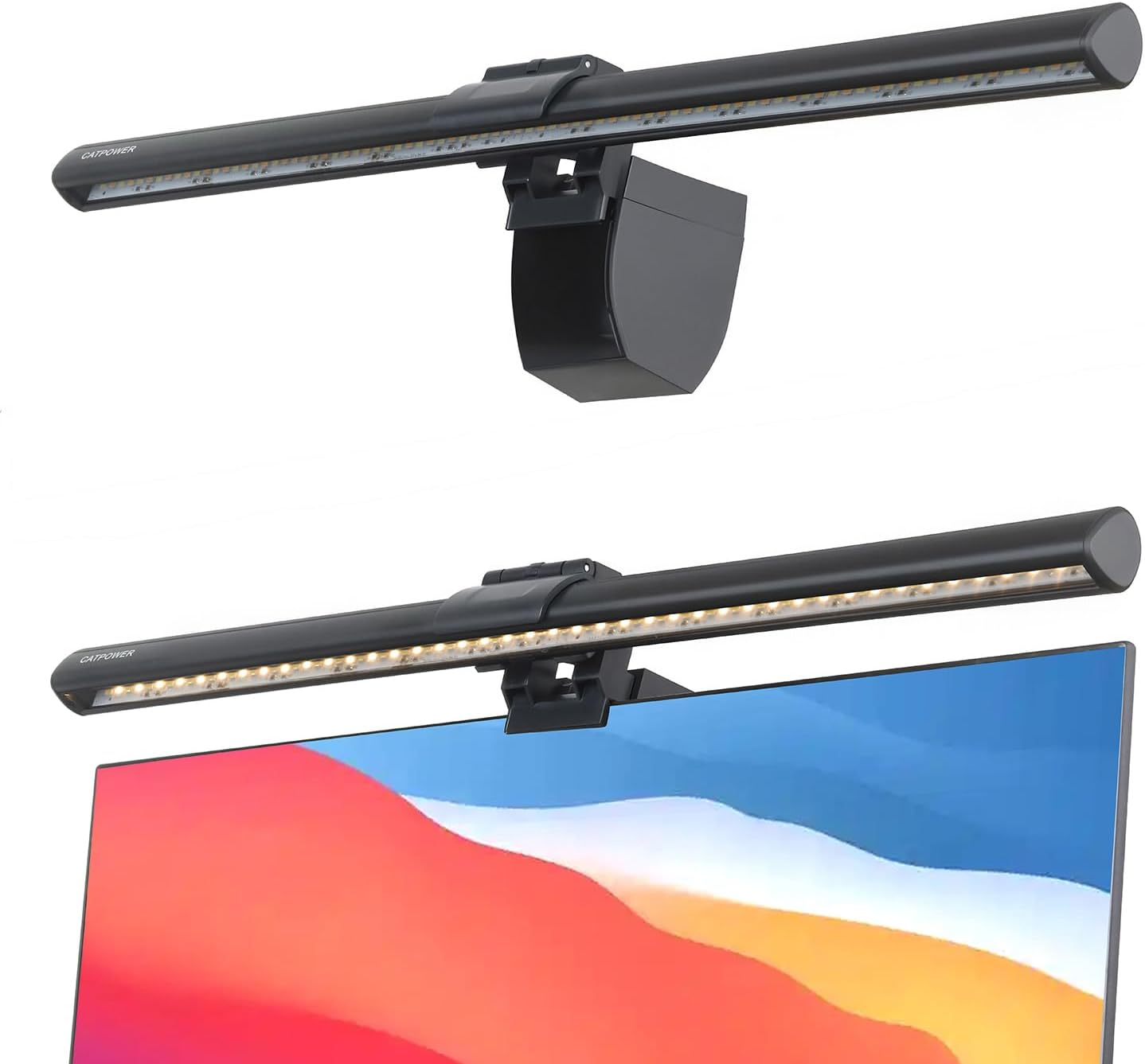 Computer Monitor Light Bar, LED Screen Light Bar for Workspace, Dimmable Monitor Lamp, Button Control Monitor Lamp for Desk/Office/Home/Game, for Eye Caring image number 4