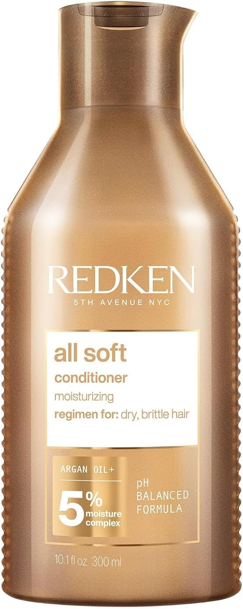 Redken All Soft Conditioner | Deeply Conditions and Hydrates | Softens, Smooths, and Adds Shine | Safe for Color-Treated Hair | Nourishing Shampoo for Dry Hair | with Argan Oil | 300 Ml image number 5