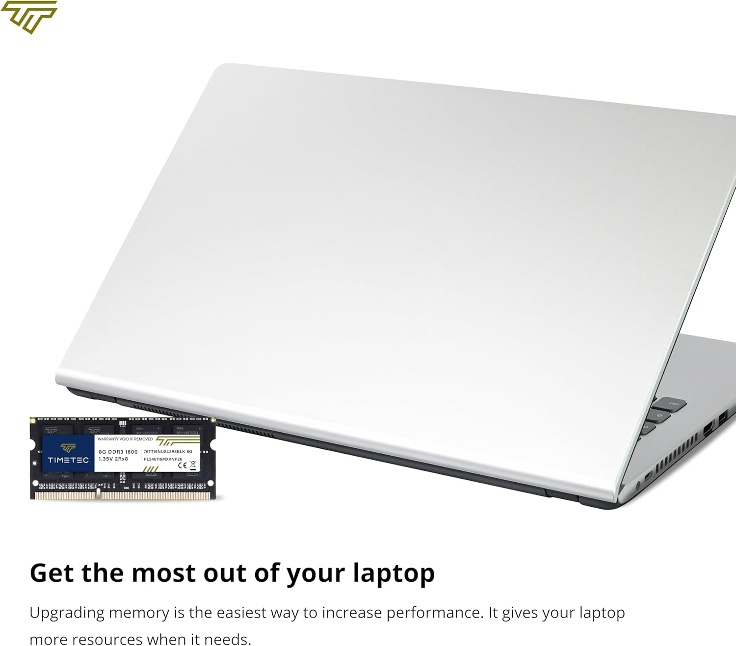 Timetec 16GB Kit(2X8Gb) DDR3L / DDR3 1600Mhz (DDR3L-1600) PC3L-12800 / PC3-12800 Non-Ecc Unbuffered 1.35V/1.5V CL11 2Rx8 204 Pin SODIMM Laptop Notebook PC Computer Memory RAM Module Upgrade Black PCB image number 5
