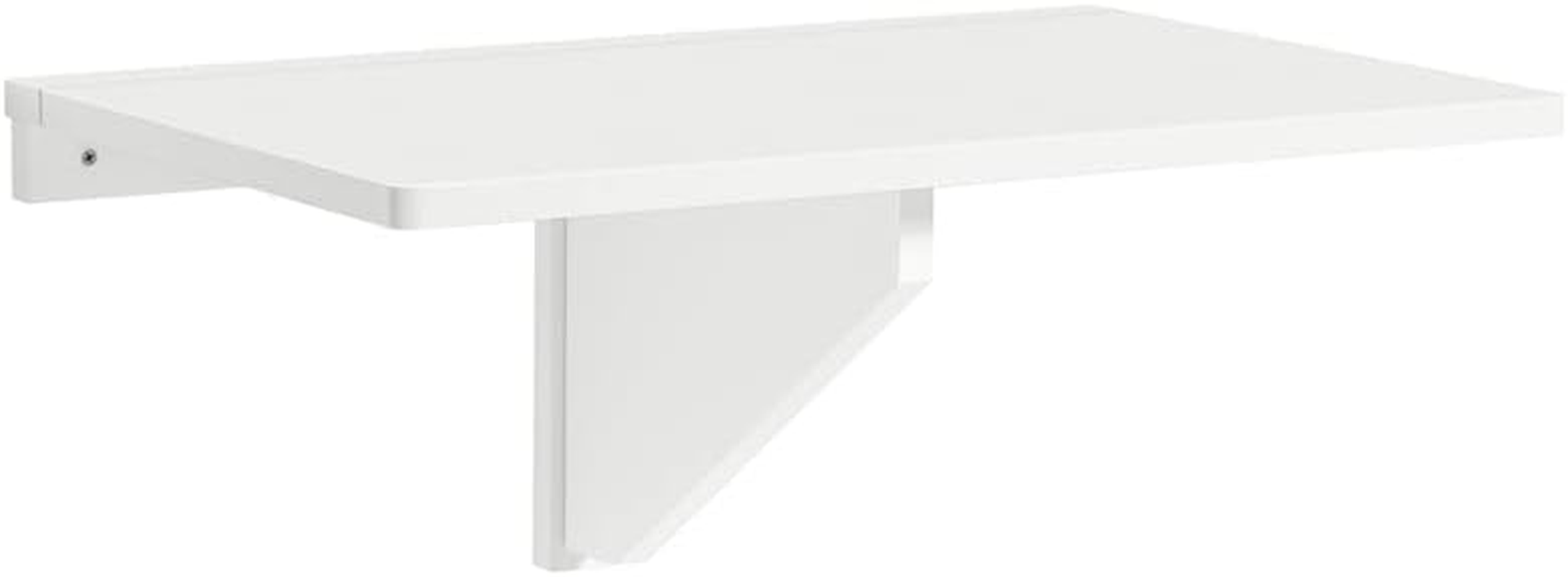 Sobuy Wall-Mounted Folding Table, Kitchen Table, Laptop Table, Dining Table, White, FWT03-W image number 4