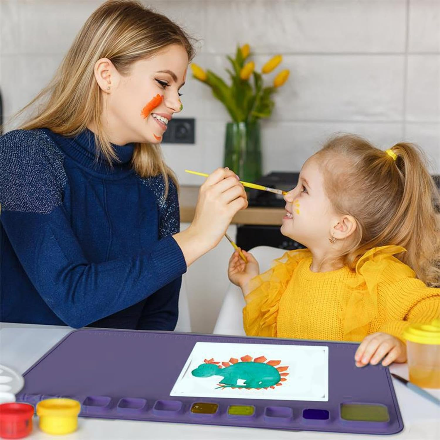 Silicone Mats for Crafts - 23Inchx16Inch Heat Resistant Silicone Crafting Mat Nonstick Nonslip | No Staining Supplies Accessories for Resin, Painting, Paint, Clay, Craft image number 1