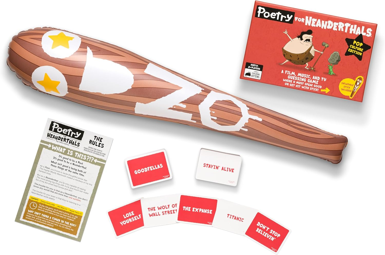 Exploding Kittens Poetry for Neanderthals Pop Culture Edition Board Game image number 3
