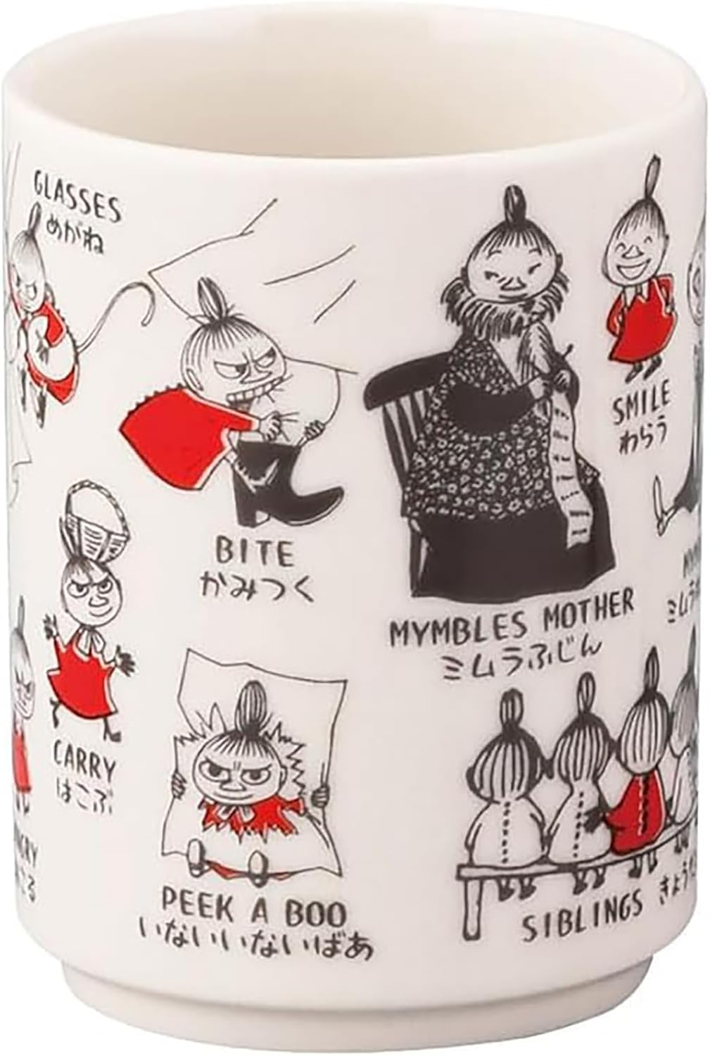 Moomin MM14001-327 AREKORE Sushi Tea Cup, 10.1 Fl Oz (300 Ml), Diameter Approx. 3.1 X 3.9 Inches (8 X 10 Cm), Moomin Women'S Gift, Birthday Tableware, Miscellaneous Goods, White image number 3