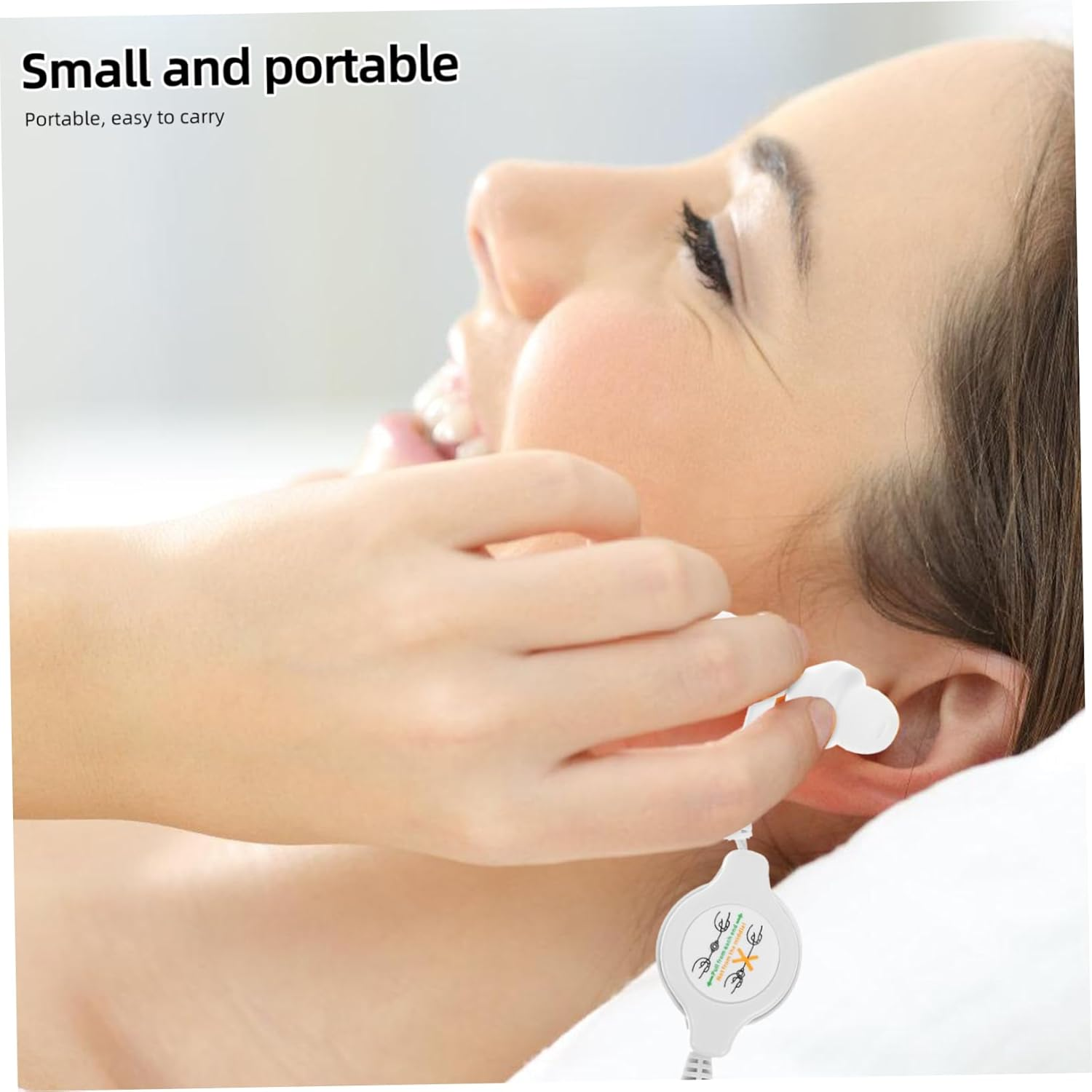 CIYODO Retractable In-Ear Earbuds Wired Headphones for Boys and Girls 3.5Mm Connector White Suitable for Mp3 Players and Digital Devices