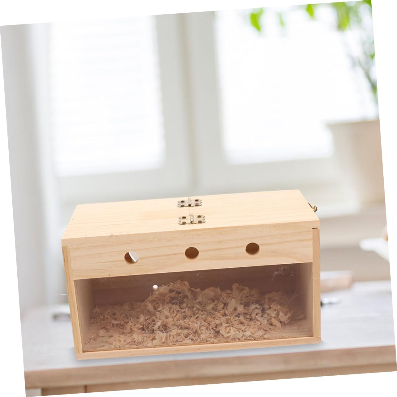 Abaodam Large Plastic Nesting Cage Birdhouse with Hanging Hook, Parakeet Breeding Box for Cockatiels, Budgies, and Finches, Bird Nests for Cages and Parakeet Supplies image number 5