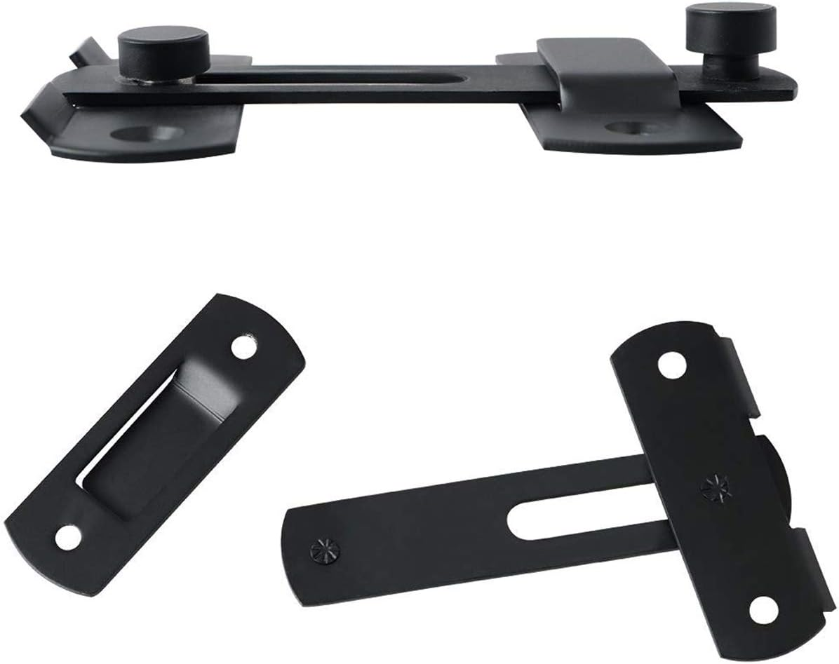 Stainless Steel Matte Black Door Lock Slide Gate Latch Tiny Door Bolt image number 4