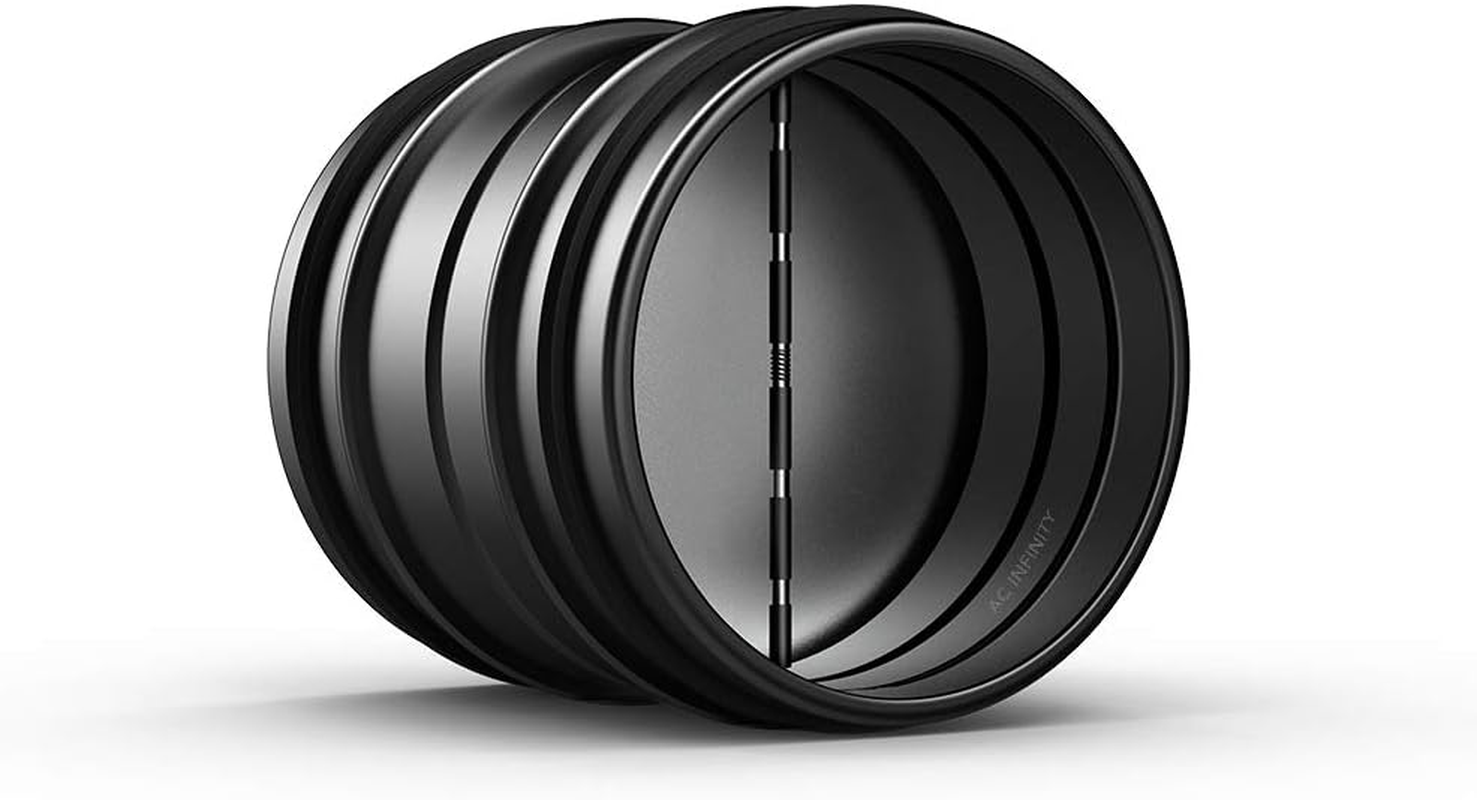AC Infinity 4" Backdraft Damper, One-Way Airflow Ducting Insert with Spring-Loaded Folding Blades for 4&rdquo; Ducting in Range Hoods and Bathrooms Fans image number 3