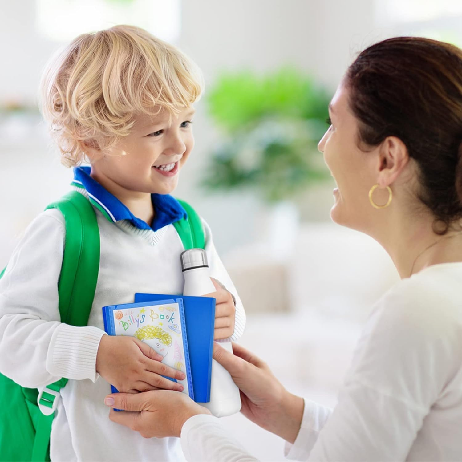 CRANBURY Small Photo Album 4X6 (Blue) - 2-Pack Plastic 4 X 6 Photo Book Album, Each Shows 48 Pictures, Mini Picture Album Binder with Customizable Cover, Baby Photo Books with 4X6 Photo Sleeves - Ivory image number 5